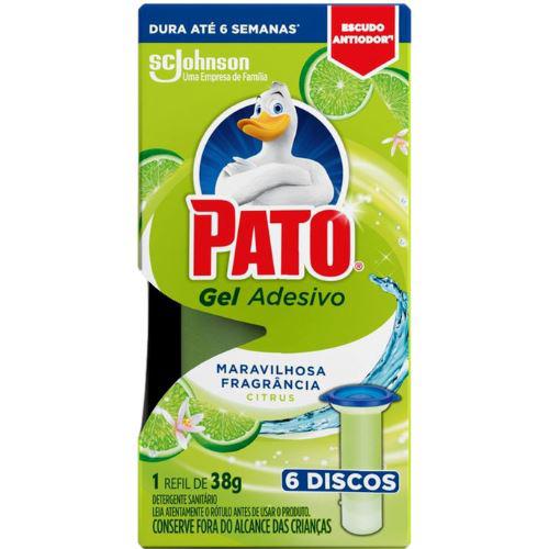 GEL ADESIVO PATO citrus 38G REFIL C/6