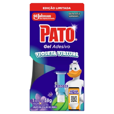 GEL ADESIVO SANITARIO PATO VIOLETA REF.38G