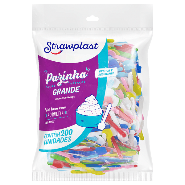 PSM-906 PAZINHA GRANDE MISTA C/200UN STRAWPLAST
