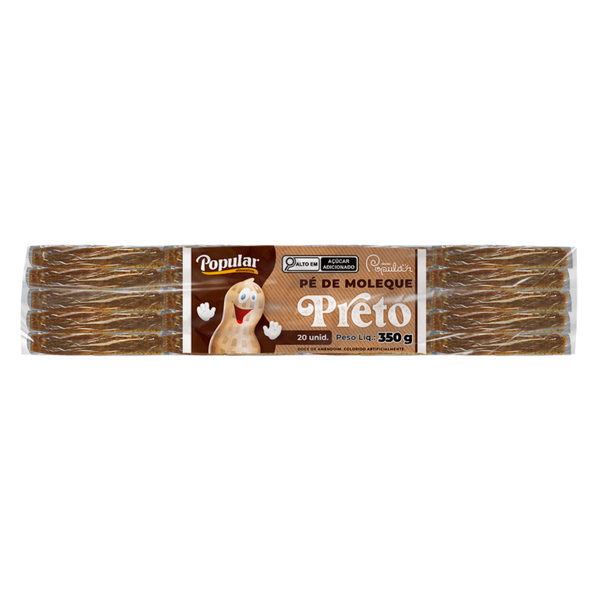 Pe De Moleque Preto Popular 350g