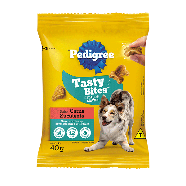 RACAO PETISCO PEDIGREE 40G SACHET CARNE SUCULENTA