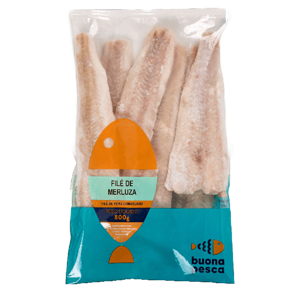 PEIXE MERLUZA FILE B PESCA PCT 800G