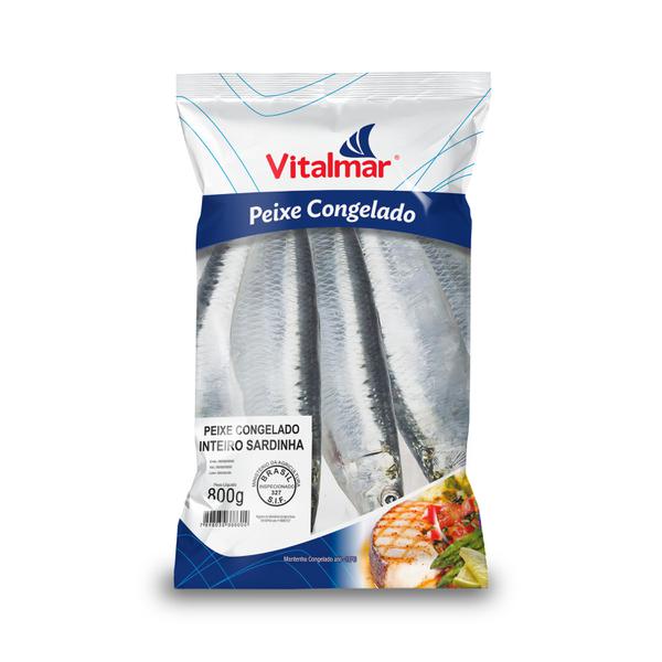 SARDINHA VITALMAR EVISCERADA 800G