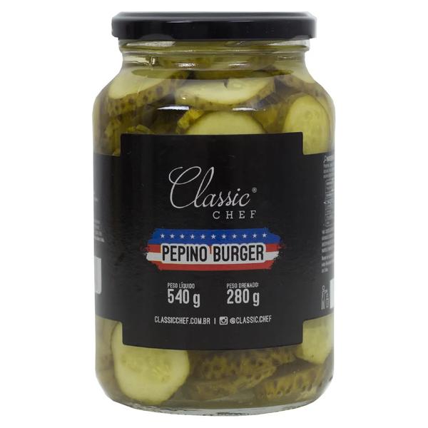 PEPINO CLASSIC CHEF PARA BURGER 540G