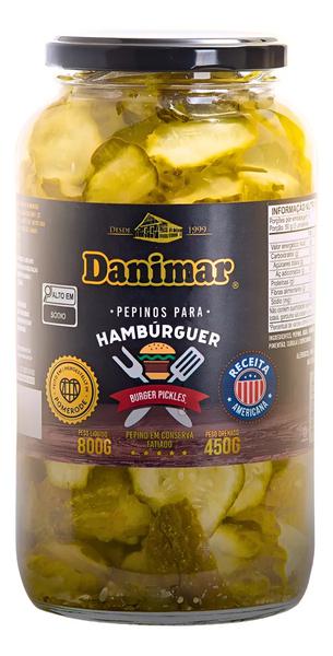 PEPINO EM CONSERVA DANIMAR 300G BURGER A