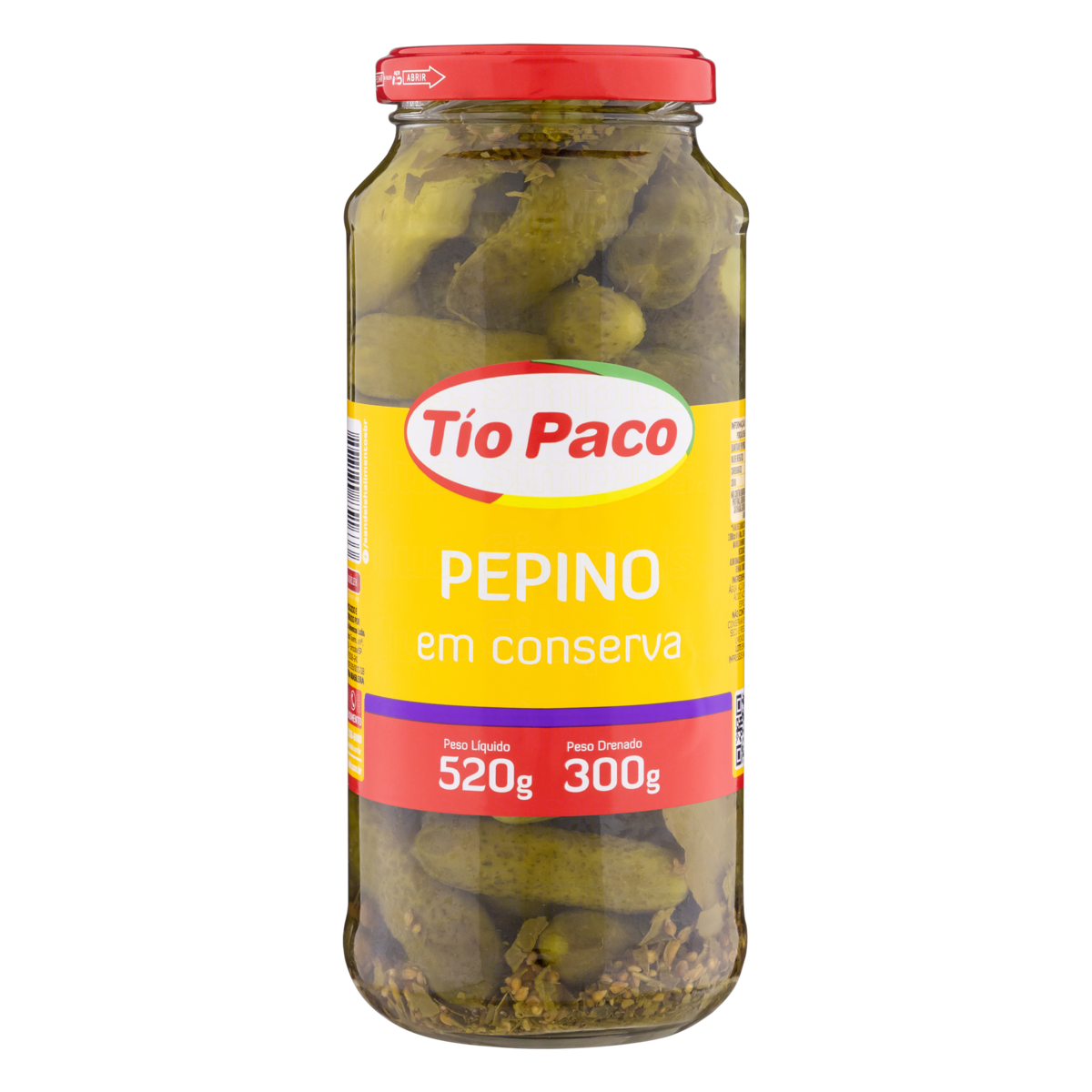 PEPINO EM CONSERVA TIO PACO 300G