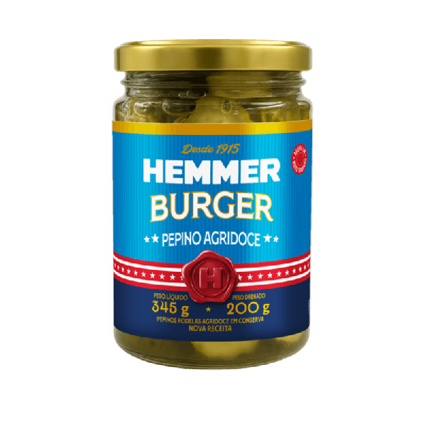 PEPINO AGRIDOCE BURGER HEMMER 200G