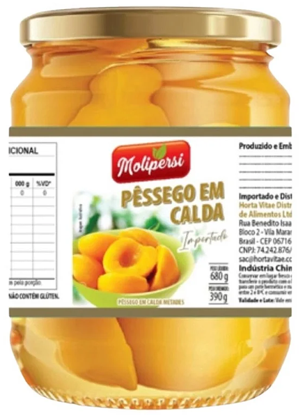 PESSEGO EM CALDA MOLIPERSI 390G