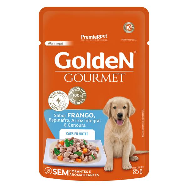 SACHE CAO GOLDEN GOURMET 85G FILHOTE FRANGO 