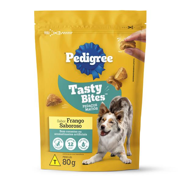 Petisco P/ Caes Pedigree 80g Tasty Bites Frango