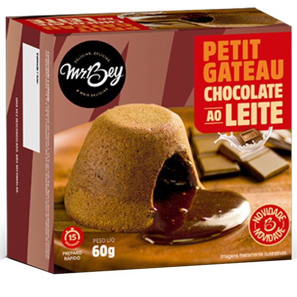 PETIT GATEAU MR.BEY CHOC. AO LEITE 60G