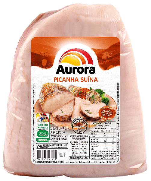 PICANHA SUINA TEMPERADA AURORA CONG KG MANTEIGA C/ERVAS