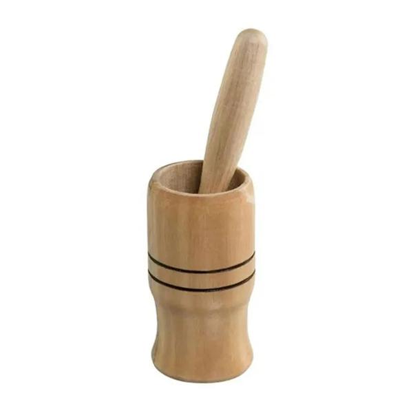 PILAO DE MADEIRA COM SOCADOR 12CM PROLAR