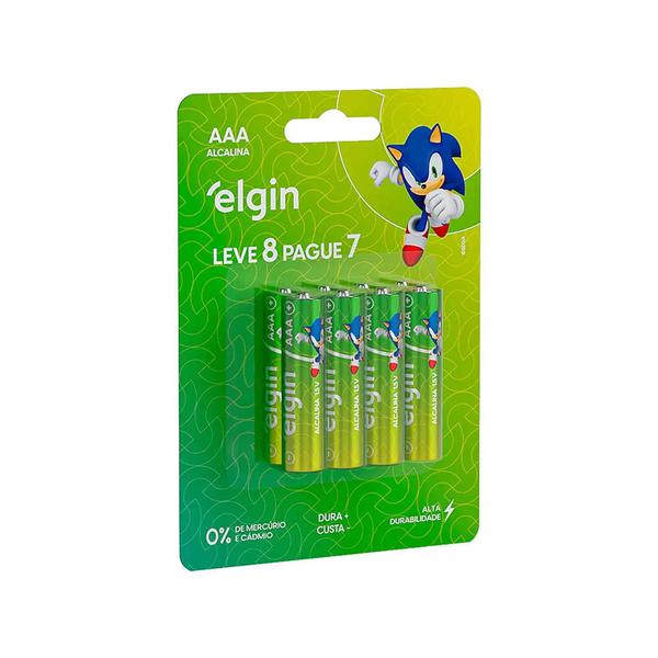 Pilha Elgin Alc Aaa 8un