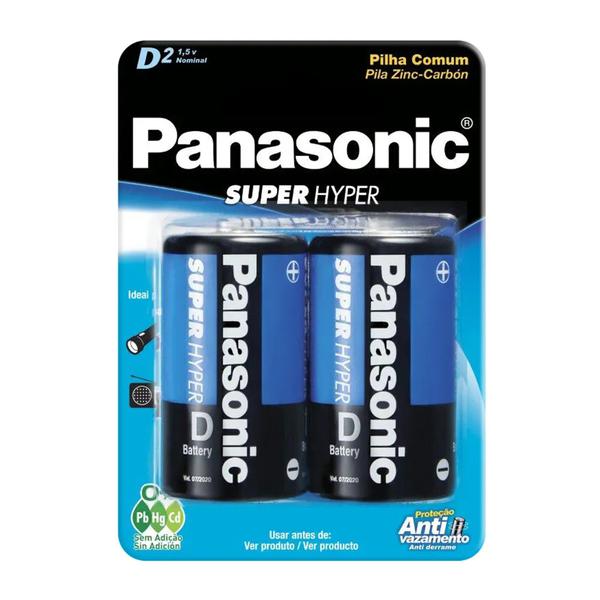 PILHA PANASONIC TRADICIONAL GRANDE 2und