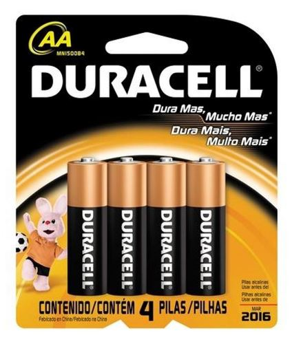 PILHA DURACELL AA C 4