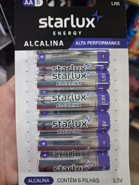 Pilha Alcalina Starlux AA 6un