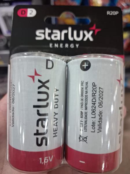 STARLUX ENERGY PILHA COMUM GRANDE D2