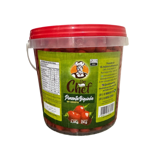 PIMENTA BIQUINHO EM CONSERVA DO CHEF BD 2KG