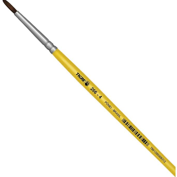 Pincel Pintura Tigre Red N4 R266