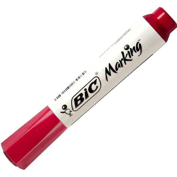 PINCEL MARCADOR PERMANENTE BIC UN VERMELHO