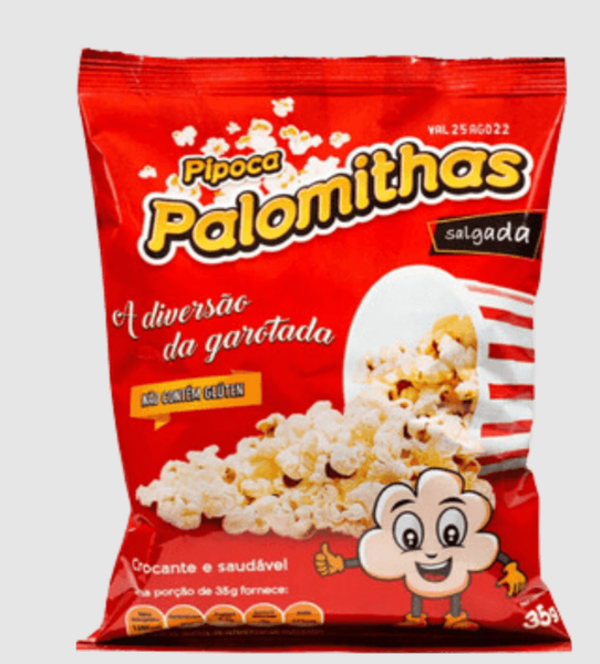 Pipoca Pronta Palomithas 35g Salgadas