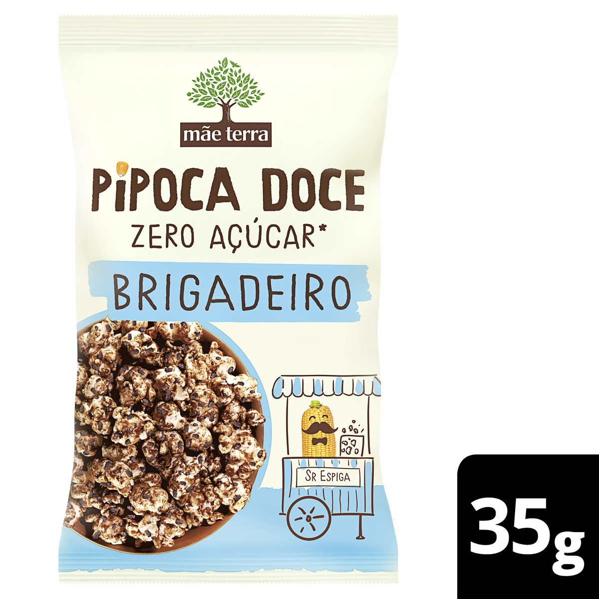 PIPOCA DOCE MÃE TERRA BRIGADEIRO ZERO AÇU 35G