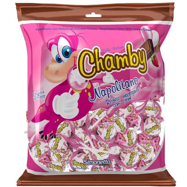 PIRULITO CHAMBY POP NAPOLITANO 500G SIMONETTO