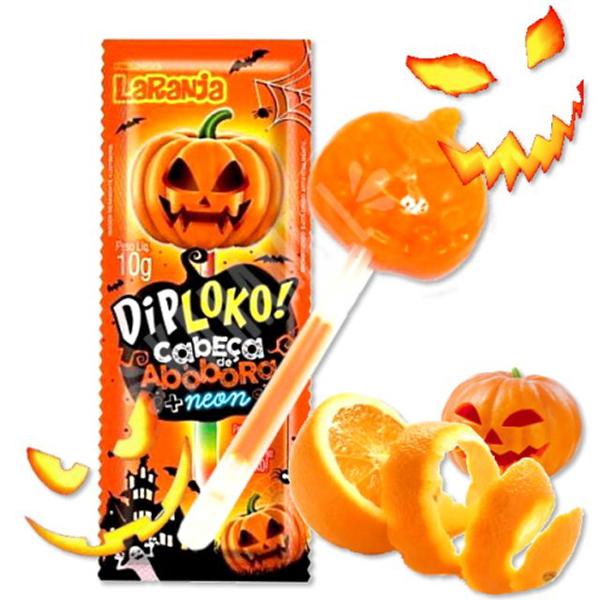 PIRULITO DIPILOKO NEON MONSTERS CAB.ABOBORA