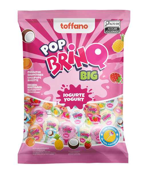 PIRULITO TOFFANO MINI POP BIG IOGURTE 1KG
