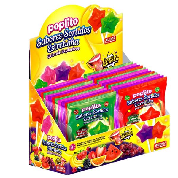 PIRULITO POP LITO CRISTAIS EXP. ESTRELINHA 11G