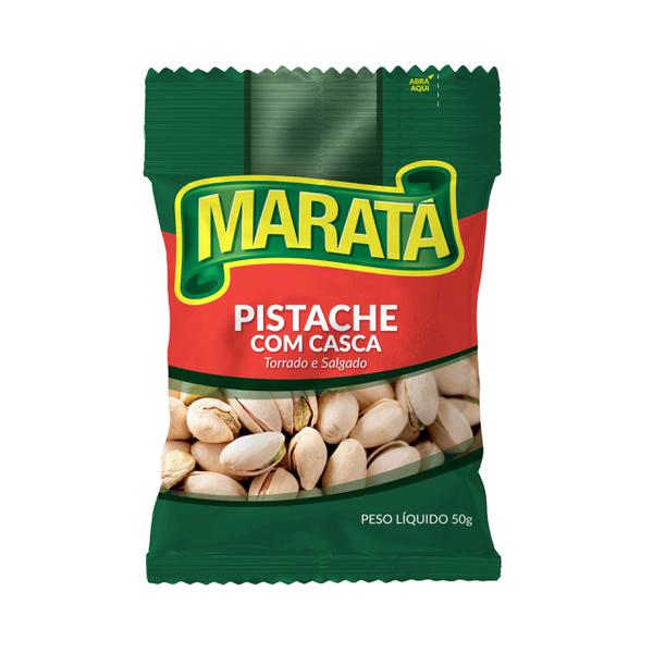 PISTACHE COM CASCA MARATA 50G
