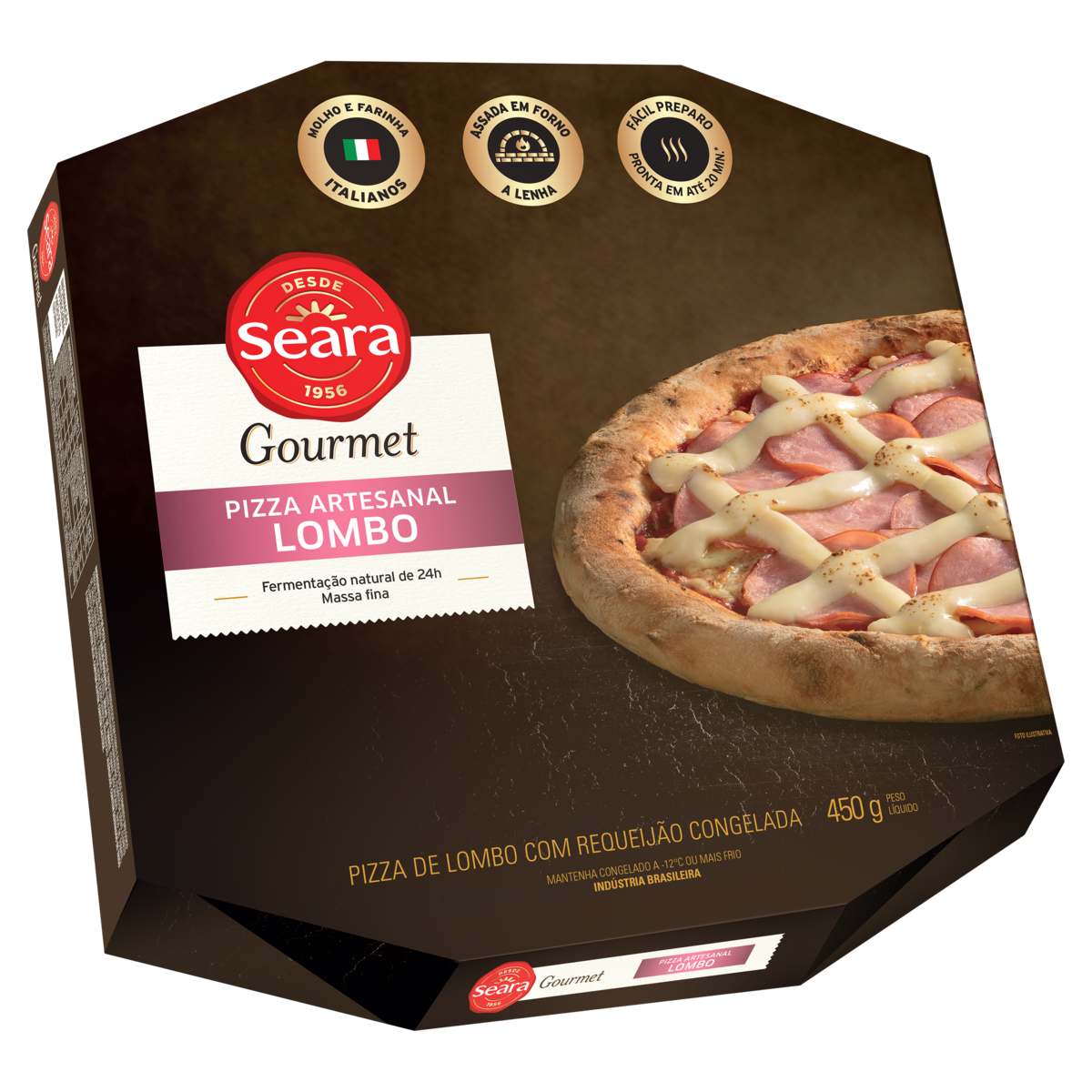 PIZZA SEARA GOURMET 450G  LOMBO