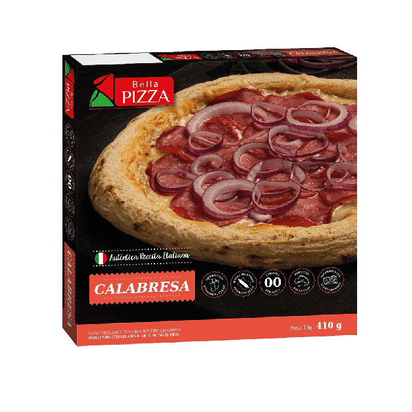 PIZZA BELLA PIZZA CALABRESA FERM 410G
