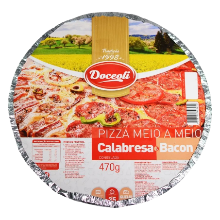 PIZZA DOCEOLI CALABRESA E CARNE 470G