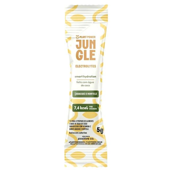 SUPLEMENTO ALIM JUNGLE LOW ELETROLYTES 5G ABACAXI C/HORTELA