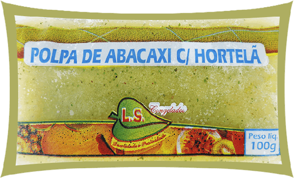 POLPA LS ABACAXI C/ HORTELA 100G