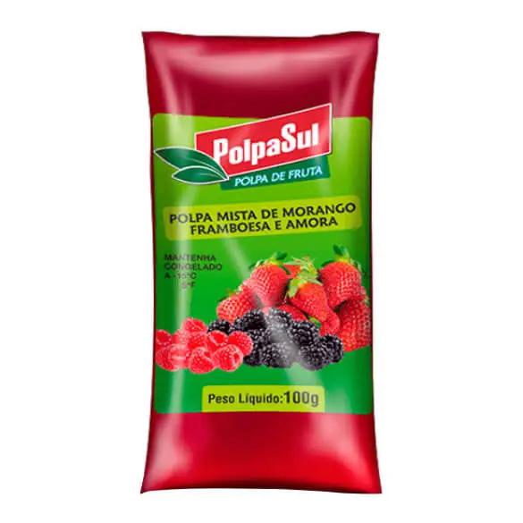 POLPA FRUTA POLPASUL 100G FRUTAS VERMELH