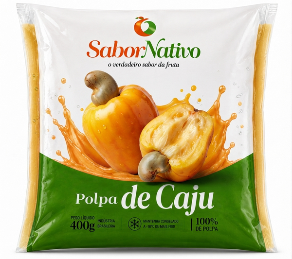 POLPA SABOR NATIVO CAJU PCT 400G