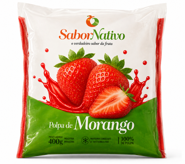 POLPA DE F S NATIVO 400G MORANGO