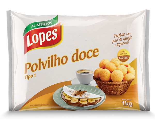 FECULA POLVILHO DOCE GRANULADO LOPES 1 K