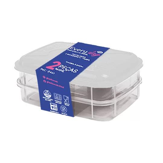 Pote Porta Frios 2 Divis C/Tampa