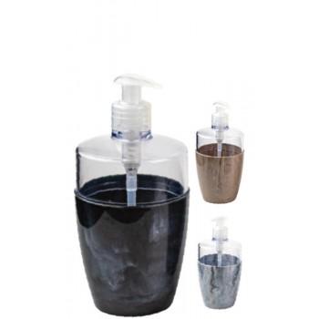 PORTA SABONETE LIQUIDO MARMORIZADO 400 ML