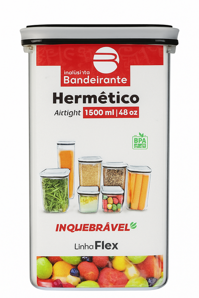 POTE TR QUADRADO TP PRETA 1,5L
