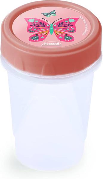POTE PLASTICO PLASUTIL DECORADO 2 ROSCA 390ML