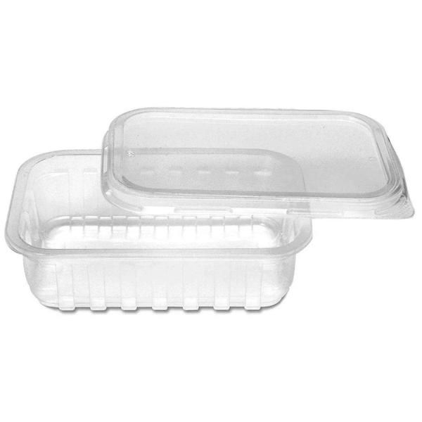 POTE DE VIDRO RETANGULAR COM TAMPA 1,04 LTS VITAZZA