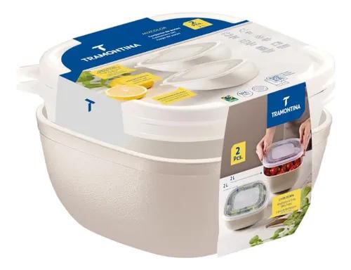 JOGO POTES TRAMONTINA  2LT 2PC MIXCOLOR