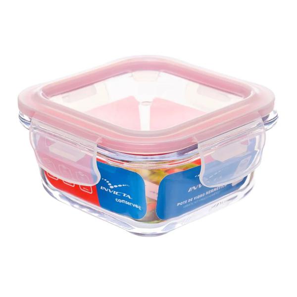 POTE INVICTA HERMETICO 320ML VIDRO C/TAM