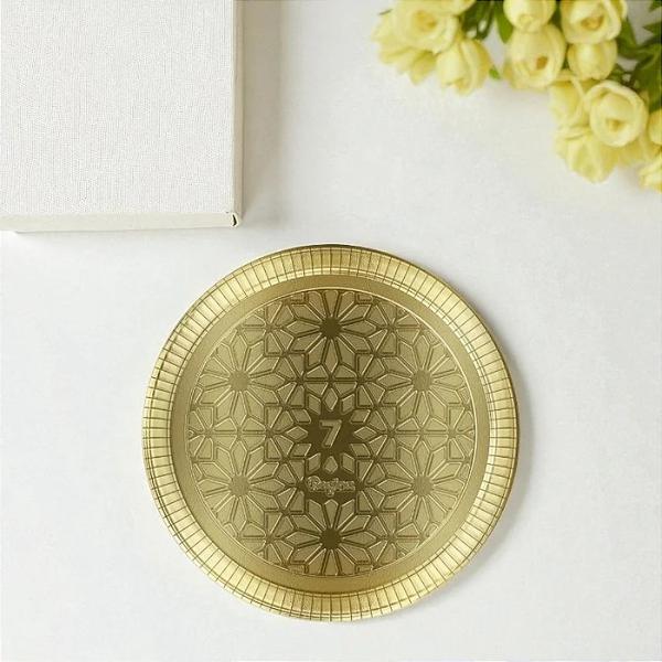 PRATO LAMINADO REGINA N.7 34,5CM OURO