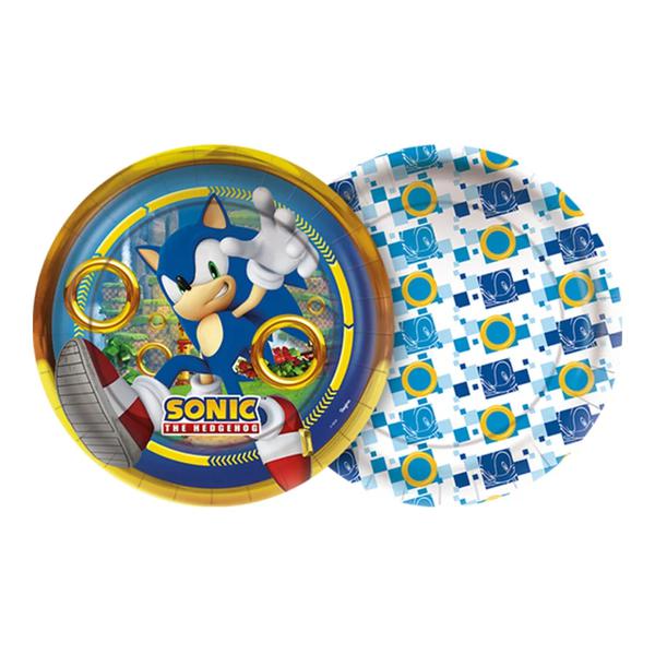 PRATO PAPEL REDONDO 18CM SONIC C/8UN REGINA